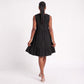 Sleeveless V-Neck Babydoll Ruffle Hem Dress with Pockets