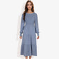 Long Sleeve Smocked Maxi Dress with Tiered Skirt