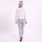 Colorful Bow Crew Neck Long Sleeve Knit Sweater