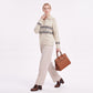 Fair Isle Collared Henley Pullover Sweater