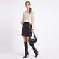 Contrast Trim Crewneck Knit Sweater