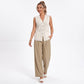Button Front Sweater Vest V Neck Sleeveless Knit Pocket Top