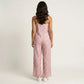 Floral Print Jumpsuit Spaghetti Strap Sleeveless Wide Leg Relaxed Fit One Piece