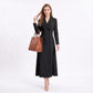 Long Sleeve Double Breasted Blazer Midi Dress with Notched Lapels