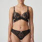2 Piece Floral Lace Underwire Bra and Panty Lingerie Set