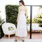 Adjustable Spaghetti Strap Sleeveless Boho Lace Maxi Dress