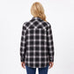 Plaid Button Front Long Sleeve Shirt with Flap Chest Pockets