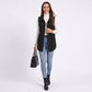 Button Front Corduroy Vest with Flap Pockets