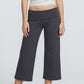 Foldover Waistband Cropped Wide-Leg Trousers Eye-Catching