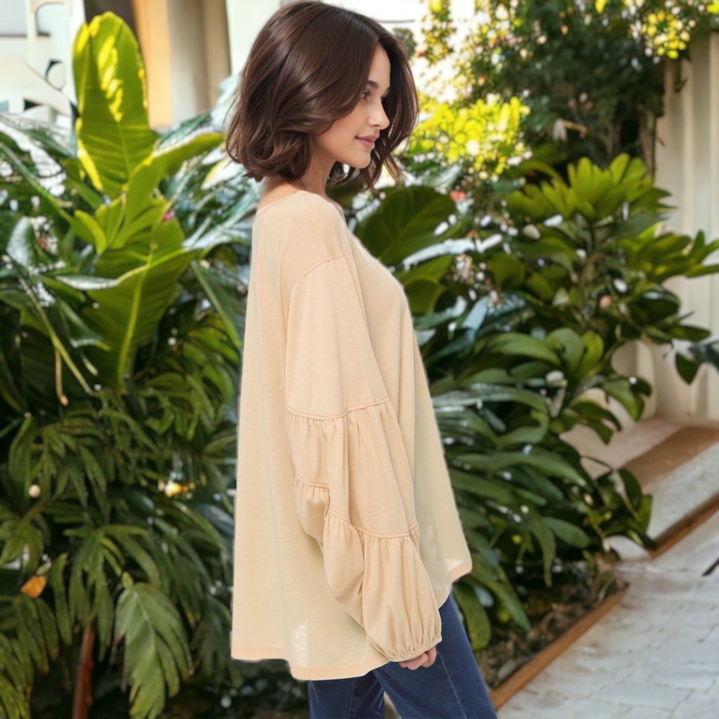 Casual & Comfy Long-Sleeve Blouse