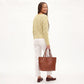 Striped Pointelle Knit Boat Neck Long Sleeve Sweater