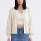 Open-Front Drop Shoulder Long Sleeve Knit Cardigan