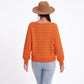 Boat Neck Cable Knit Long Sleeve Pullover Sweater
