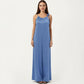 Tie Strap Wide Leg Jumpsuit with Soft Satin Finish