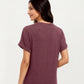 Short Sleeve V Neck Shift Dress with Button Detail Relaxed Fit Casual Tunic Dress