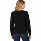 V Neck Relaxed Loose Long Sleeve Casual Knit Pullover Sweater