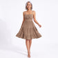 Spaghetti Strap Square Neck Smocked Back Tiered Dress