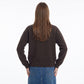 Soft Knit Crewneck Button Front Cardigan with Pockets