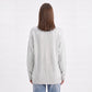 Oversized V Neck Longline Knit Pullover Sweater