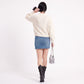 Tie-Front Long Sleeve Cropped Knit Cardigan