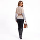 Color Block Long Sleeve Relaxed Pullover Top