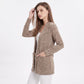 Open Front Cardigan with Front Pockets