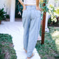 Loose High Waist Denim Trousers