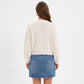 Tie Front Knit Cardigan Sweater with Long Sleeves