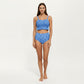 Floral Print Ruffled Maternity Bikini Set with High-Waisted Bottoms