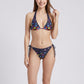 2 Piece Butterfly Triangle Bikini Set with Tie Side Bottom