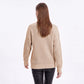 Geometric Textured Crewneck Pullover Sweater