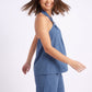 2-Piece Set Halter Ring Top and Wide Leg Pants Matching Outfit