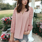 Chiffon Blouse Swiss Dot Long Sleeve Top