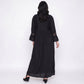 Long Sleeve Button Front Maxi Nightgown Peter Pan Collar Lace Trim Sleep Dress