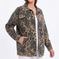 Oversized Denim Jacket Button Front Long Sleeve Casual Jean Shacket With Pockets