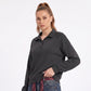 Long Sleeve Polo Sweatshirt with Snap Button Placket