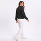 Quilted Full Zip Jacket with Collared Neckline