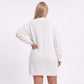 Plus Size Strawberry Cable Knit Sweater Dress