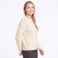 Cable Knit Crew Neck Pullover Sweater