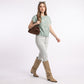 Floral Applique Short Sleeve Knit Sweater