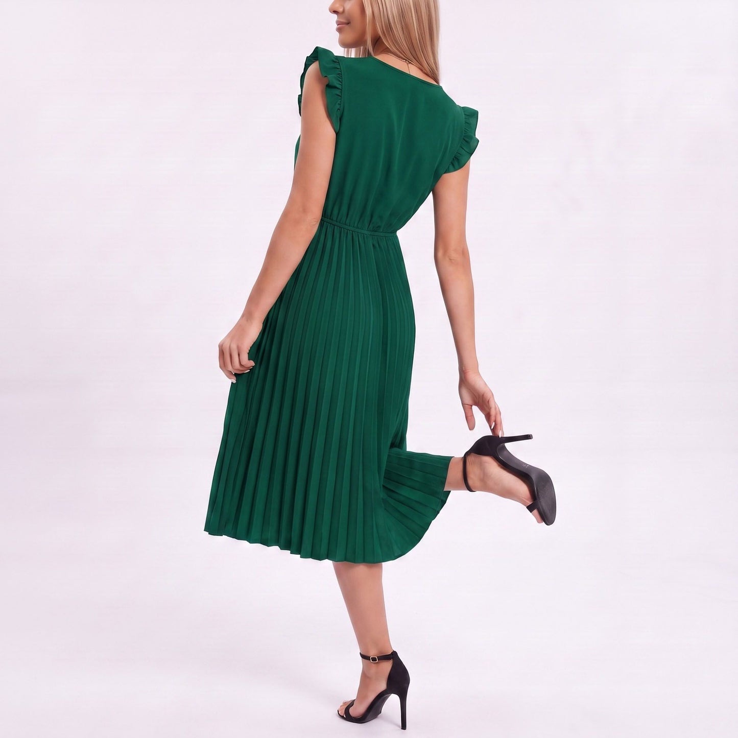 Two-Piece Spaghetti Strap Tank and Wide-Leg Pant Set