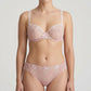 Delicate Floral Embroidered Sheer Lace Underwire Bra and Panty Set