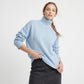 Relaxed Fit Turtleneck Pullover Sweater