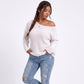 Plus Size Scoop Neck Relaxed Fit Knit Sweater
