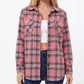 Plaid Button Front Long Sleeve Shirt with Flap Chest Pockets