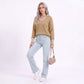 Long Sleeve Collared V Neck Knit Pullover Sweater