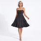 Spaghetti Strap Square Neck Smocked Back Tiered Dress
