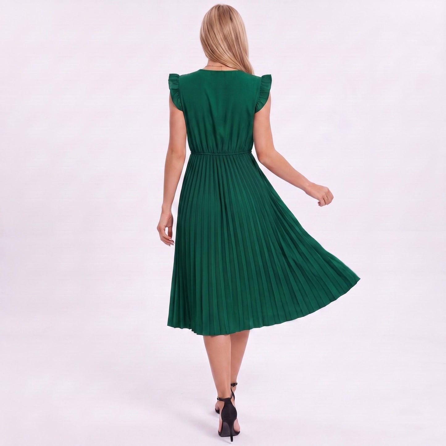Two-Piece Spaghetti Strap Tank and Wide-Leg Pant Set