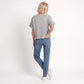 Short Sleeve Sweater Top Lace Ruffle Hem Textured Knit Blouse