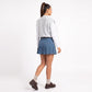 Striped Mock Neck Sleeveless Knit Sweater Vest